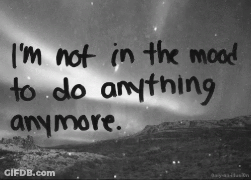 Black And White I'm Not In The Mood GIF