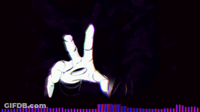 Black And White Image With Purple Lines GIF