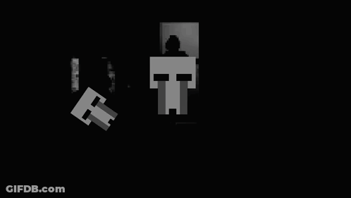 Black And White Image With Purple Outline GIF