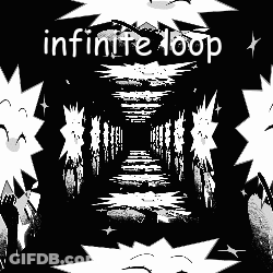 Black And White Infinite Loop Drawing GIF
