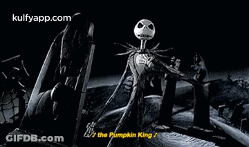 Black And White Jack Skellington GIF