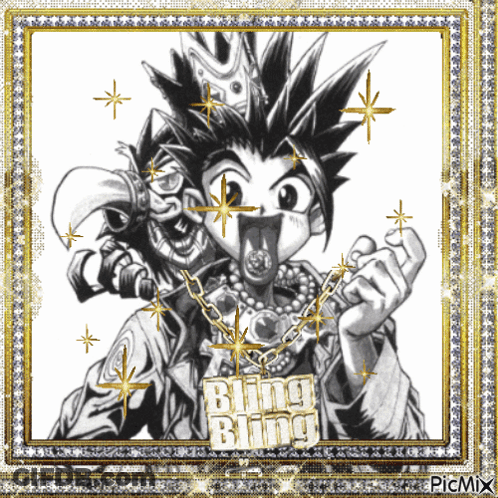 Black And White Joker Bling Bling GIF