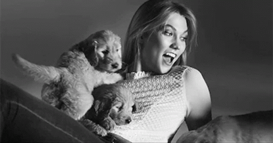 Black And White Karlie Kloss GIF