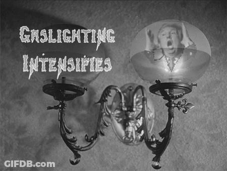 Black And White Lamp Gaslighting Intensifies GIF