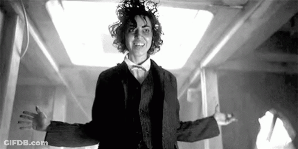 Black And White Lenny Busker GIF