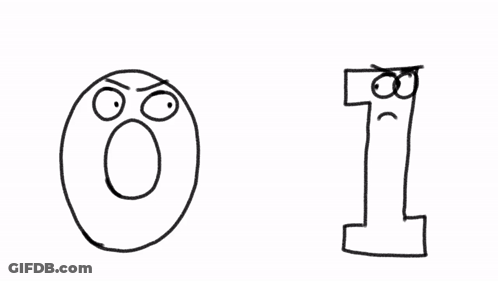 Black And White Letter O And T GIF