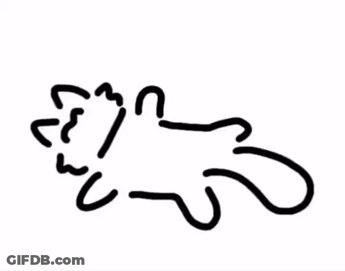 Black And White Lion Drawing GIF