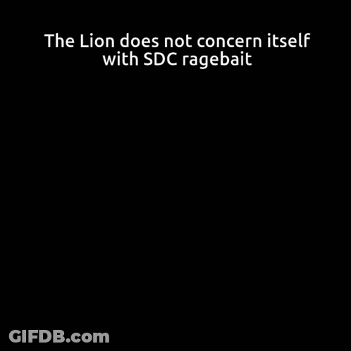 Black And White Lion The Lion Does Not Concern Itself With Sdc Rage Bait GIF