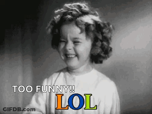 Black And White Little Girl Laughing Too Funny Lol GIF