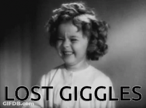 Black And White Little Girl Lost Giggles GIF