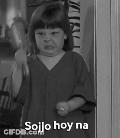 Black And White Little Girl Making Funny Face Soijo Hoy Na GIF
