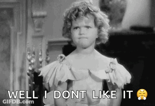 Black And White Little Girl Making Funny Face GIF