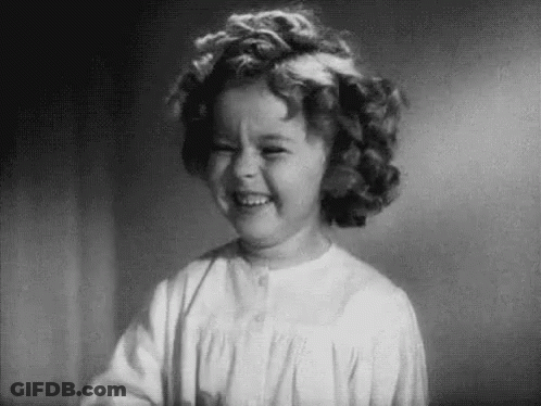Black And White Little Girl Smiling GIF