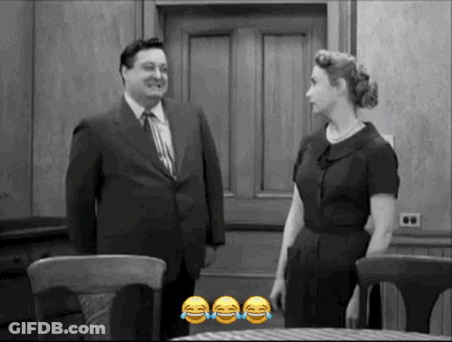 Black And White Man And Woman GIF