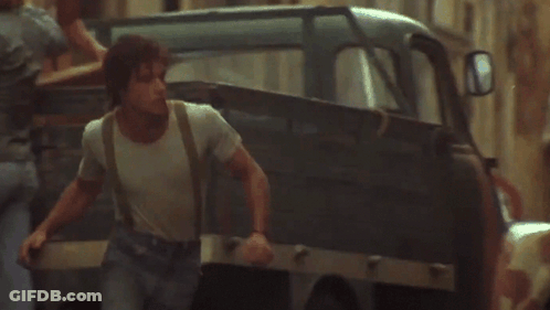 Black And White Man And Woman Kissing You Better Get Back To Your Bed GIF