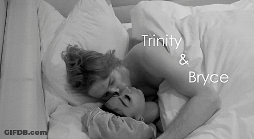 Black And White Man And Woman Laying In Bed Trinity & Bryce GIF