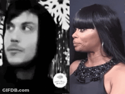 Black And White Man And Woman GIF