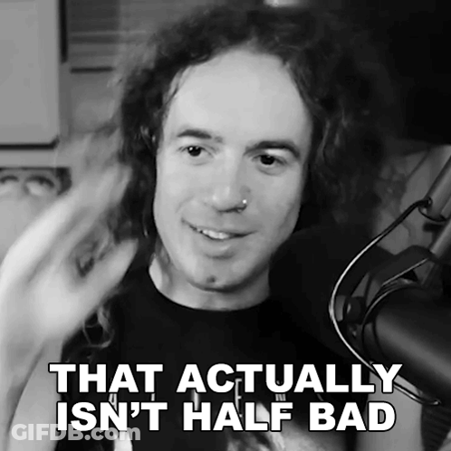 Black And White Man At Microphone Saying That Actually Isn't Half Bad GIF