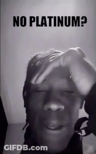 Black And White Man Covering Face No Platinum? GIF