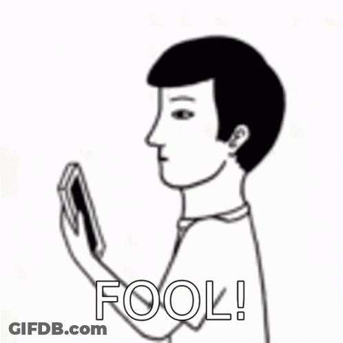 Black And White Man Covering Mouth Holding Cell Phone GIF