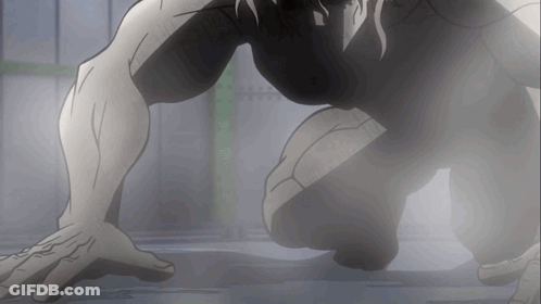 Black And White Man Crawling GIF