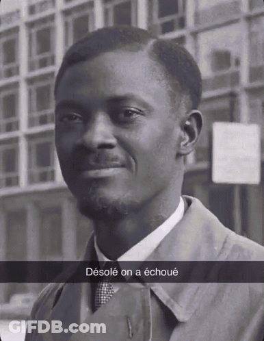 Black And White Man Desole On A Echoue GIF