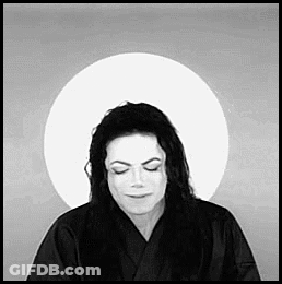 Black And White Man Eyes Closed White Circle GIF