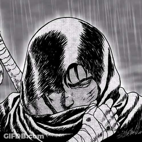 Black And White Man Face Front GIF
