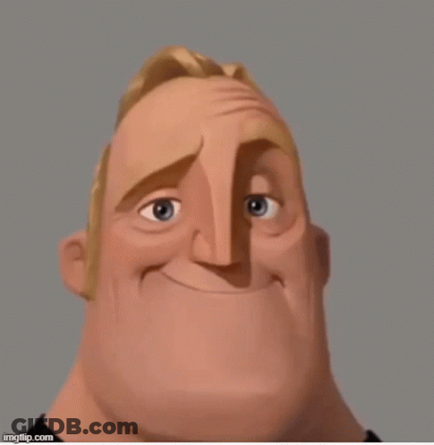 Black And White Man Face With Shadow GIF