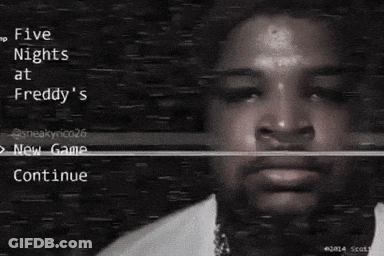 Black And White Man Five Nights At Freddy's GIF