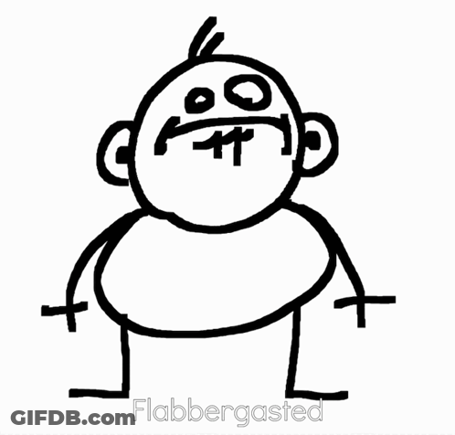 Black And White Man Flabbergasted GIF