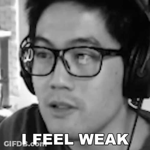 Black And White Man Glasses Headphones I Feel Weak GIF