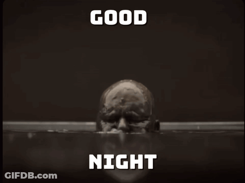 Black And White Man Good Night GIF