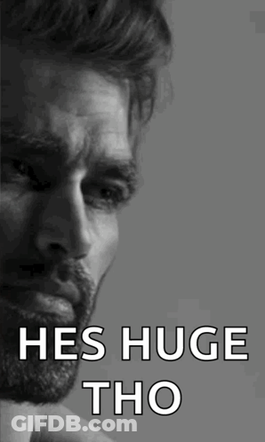 Black And White Man Hes Huge Tho GIF