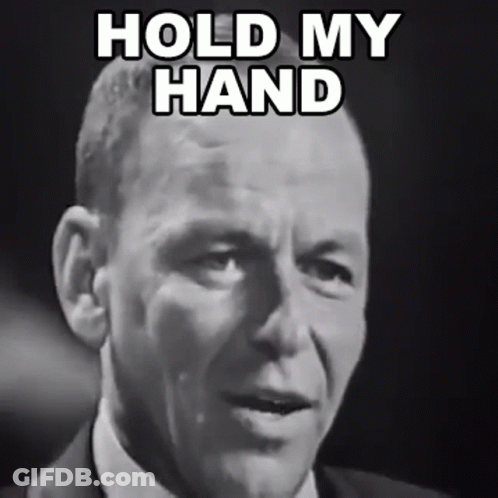 Black And White Man Hold My Hand GIF