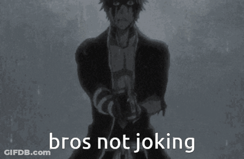 Black And White Man Holding Gun Bros Not Joking GIF