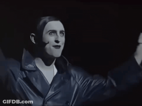 Black And White Man In Black Jacket GIF