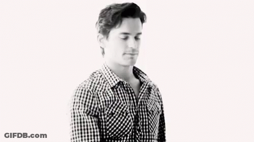 Black And White Man In Hat And Plaid Shirt GIF