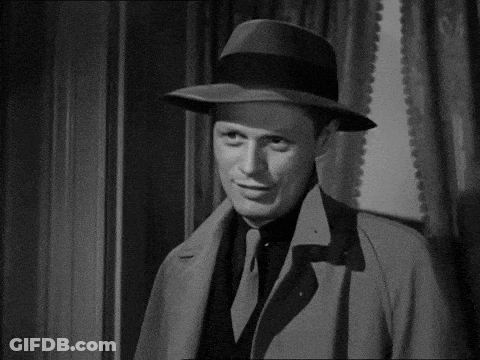 Black And White Man In Hat Smiling GIF