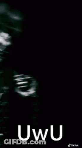 Black And White Man In Mask With Uwu GIF