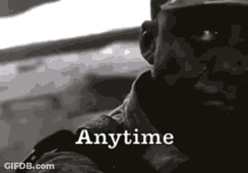 Black And White Man In Military Uniform GIF