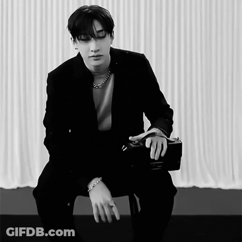 Black And White Man In Suit GIF