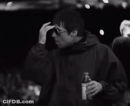 Black And White Man In Sunglasses Drinking From Can GIF