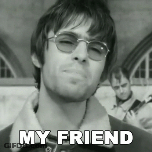 Black And White Man In Sunglasses My Friend GIF