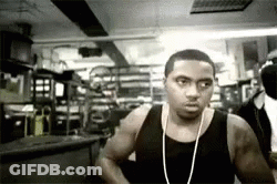 Black And White Man In Tank Top GIF