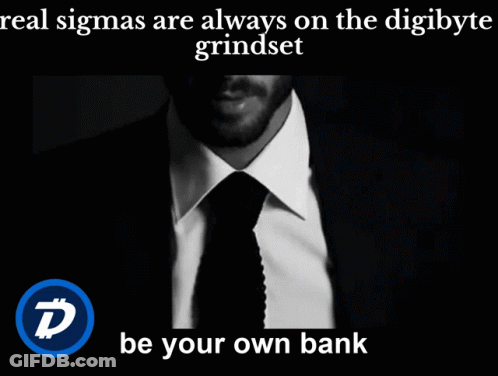 Black And White Man In Tie Real Sigma Always On The Digibyte Grindset GIF