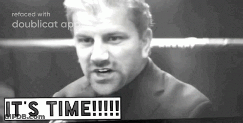 Black And White Man It's Time!!! GIF