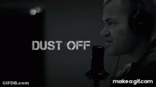 Black And White Man Looking Out Window With Duty Off GIF