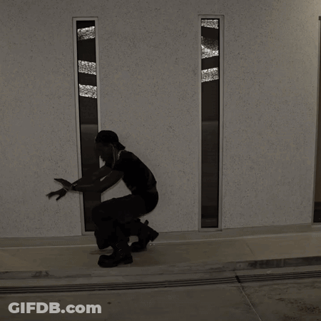 Black And White Man Number 3 GIF