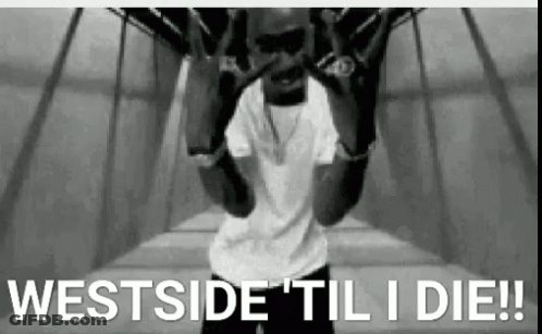 Black And White Man On Bridge Westside Til I Die GIF